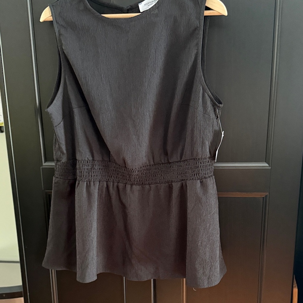 Addition Elle Black Sleeveless Blouse